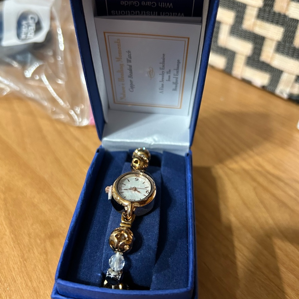 Bradford exchange copper beaded Women's Watch